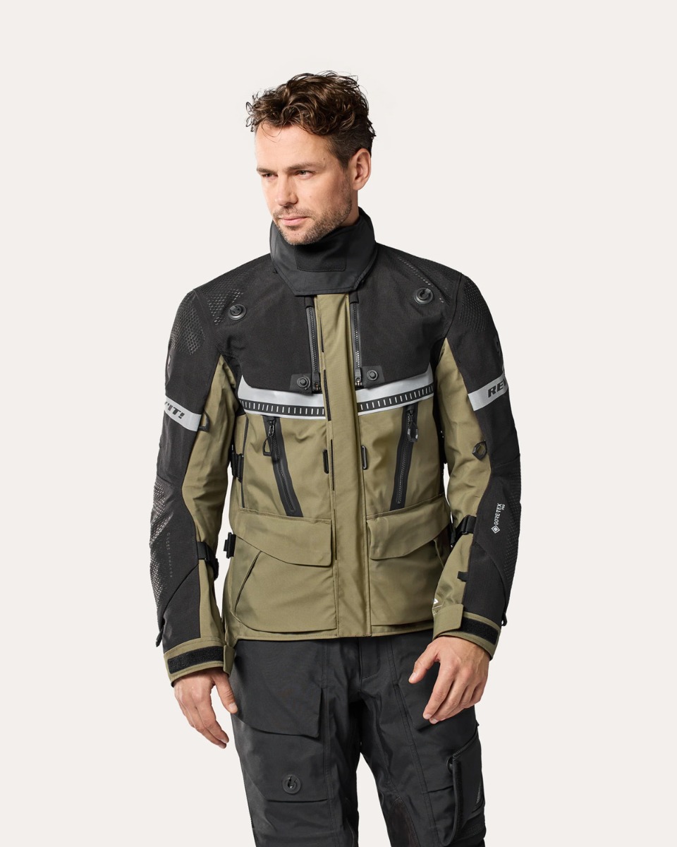 REV'IT Dominator 3 GTX Jacket Black/Dark green