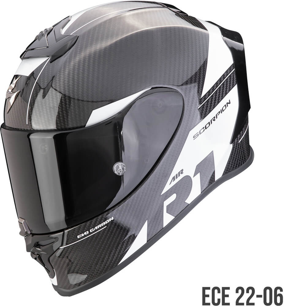 Scorpion EXO-R1 EVO AIR Carbon Rally Black/White