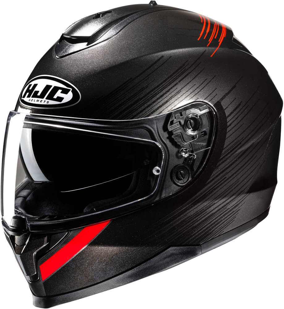 HJC C70N Sway Grey/Red