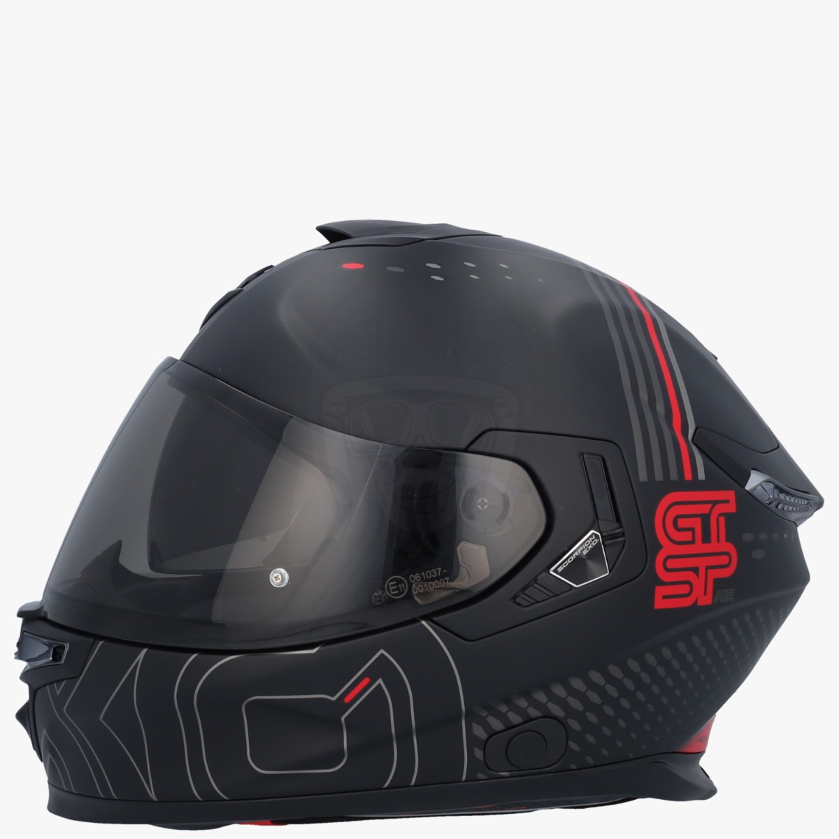 Scorpion EXO-GT SP AIR Techlane Matt Black/Grey/Red