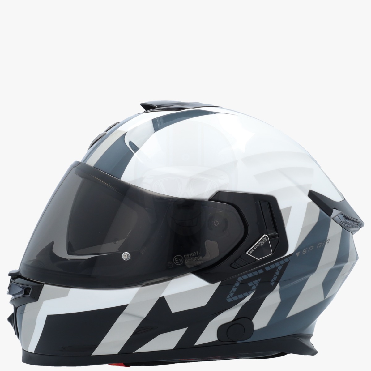 Scorpion EXO-GT SP AIR Touradven Pearl White/Silver