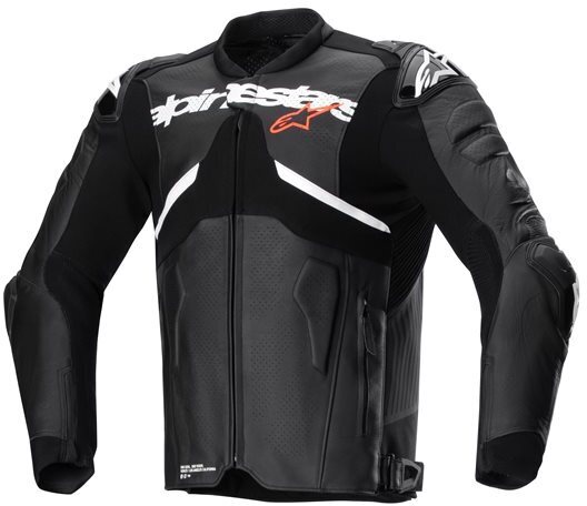Alpinestars Atem V5 Leather Jacket Black White 12
