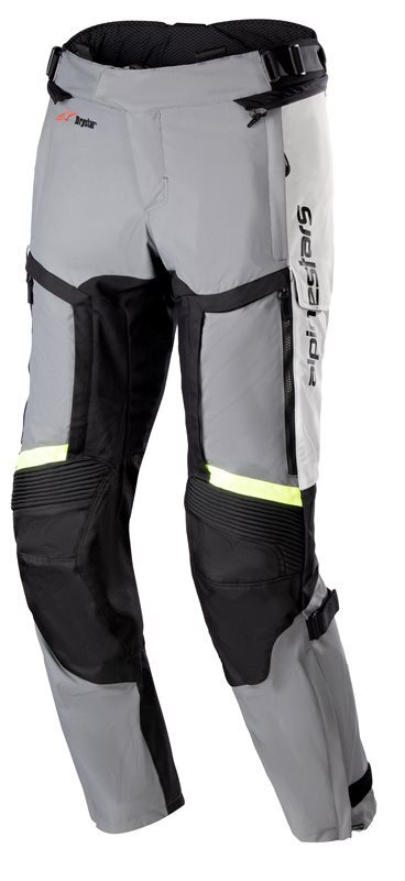 Alpinestars Bogota' Pro Drystar 4 Seasons Trousers Ice Gray Dark Gray Yellow Fluo 9195