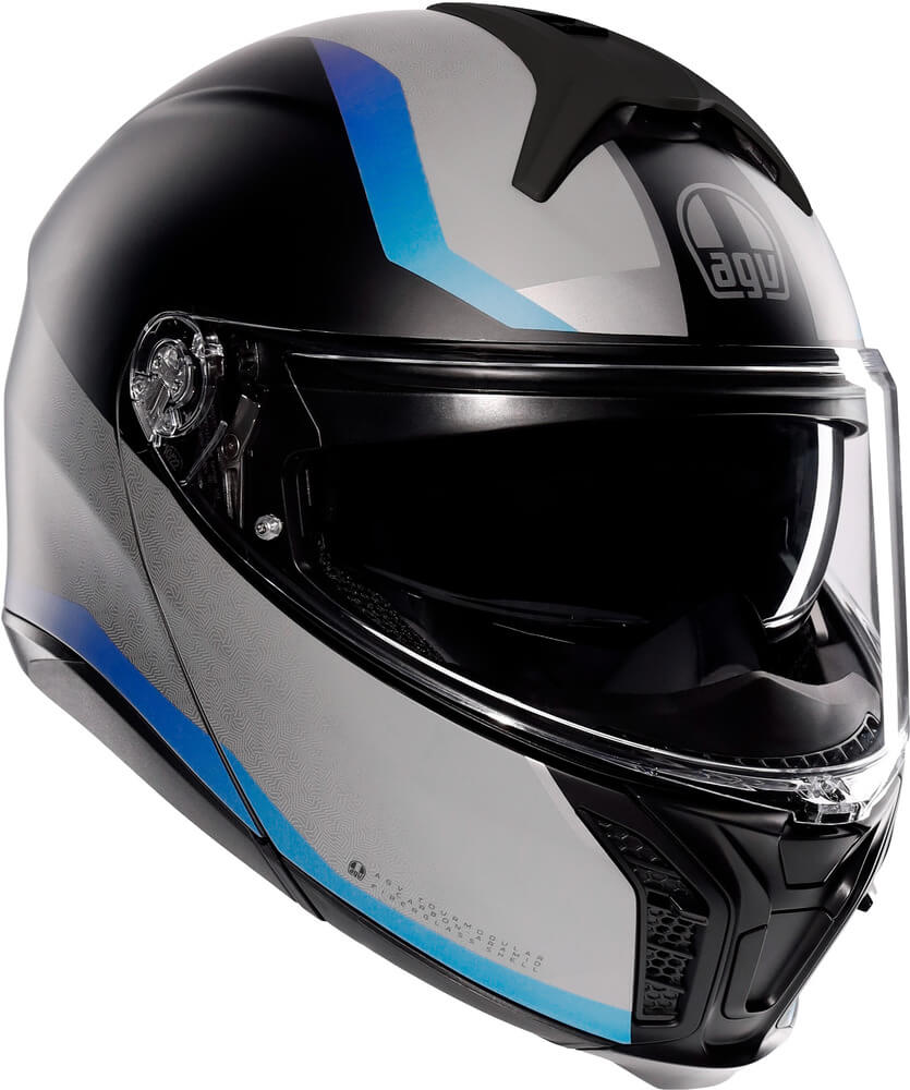 AGV Tourmodular Stray Matt Black/Grey/Blue 103