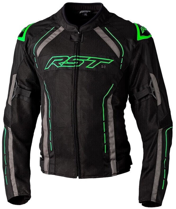 RST RST S1 Mesh CE Textile Jacket Black/Neon Green