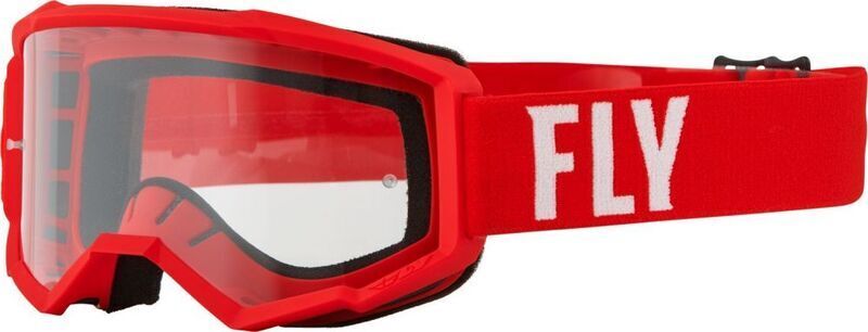 FLY RACING Focus Goggle Red/White - Clear Lens