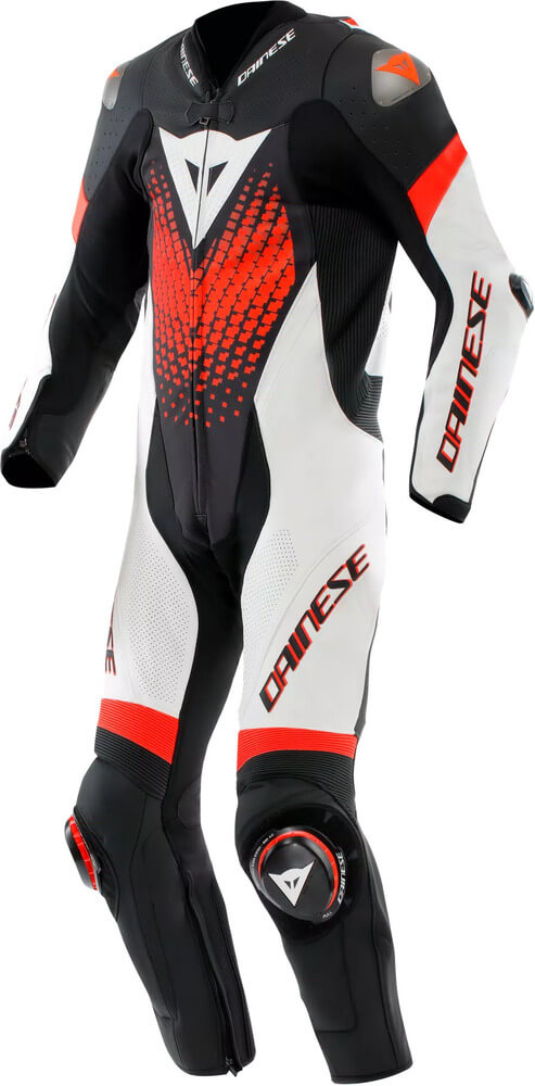 Dainese Laguna Seca 6 1Pc Suit Perforated Black/White/Red-Fluo N32