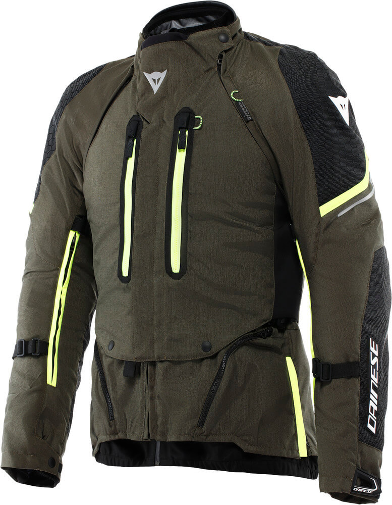 Dainese Super Adventure D-Dry Absoluteshell Jacket Tarmac/Black/Fluo Yellow 39J