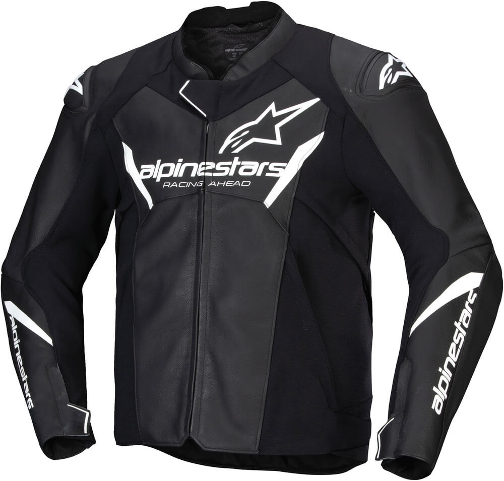 Alpinestars Faster V3 Leather Jacket Black/White 12