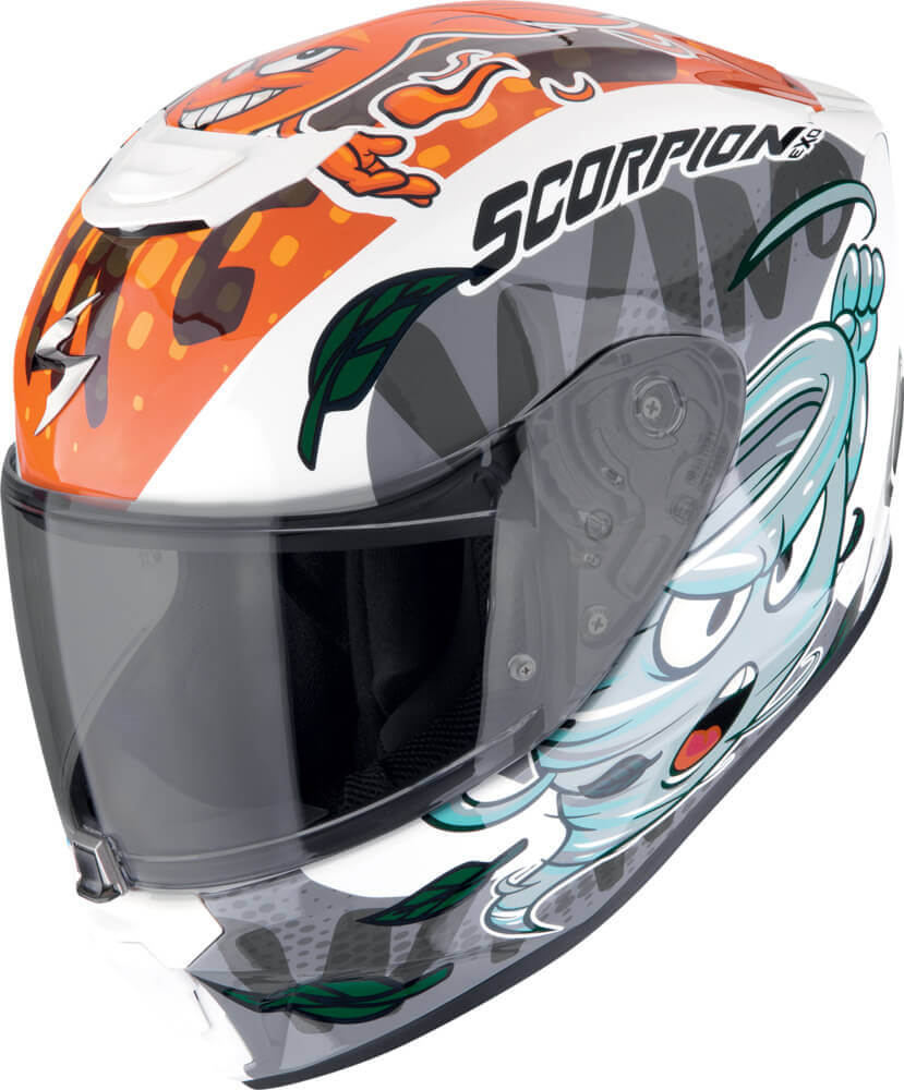 Scorpion EXO-JNR AIR The4Elements White/Blue/Orange