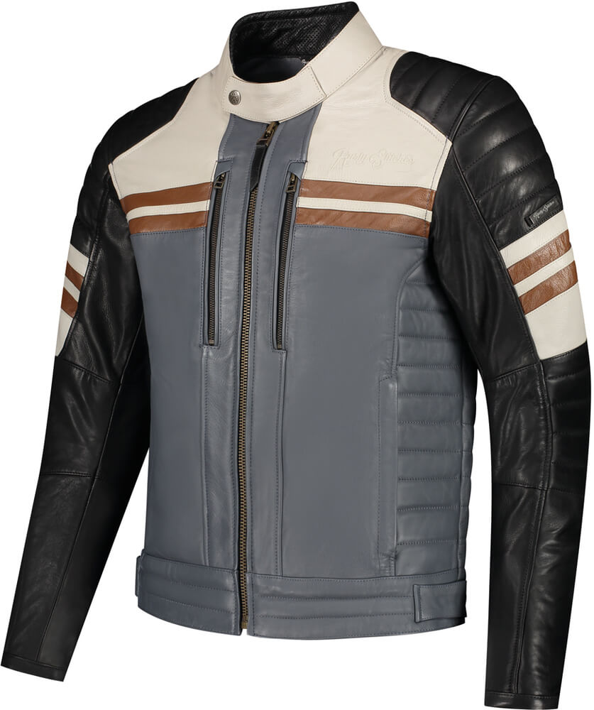 Rusty Stitches Steve Jacket Black/Beig/Grey/Maro 934