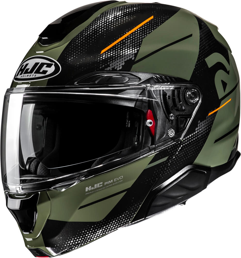 HJC RPHA-91 Blat Green/Orange 413