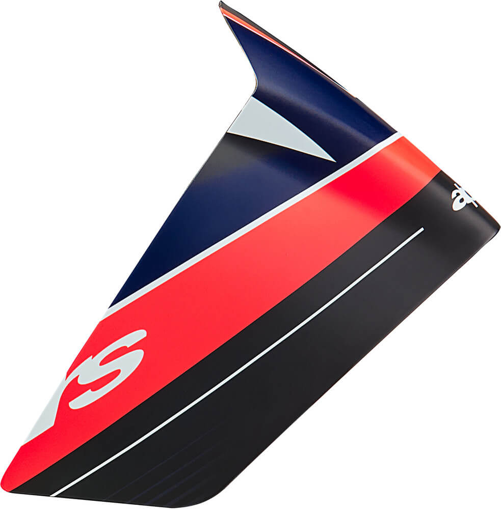 Alpinestars S-R10 Team Race Spoiler Black Carb Red Fluo Dark Blue Matt