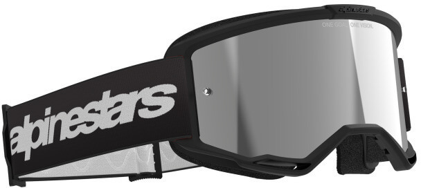 Alpinestars Vision 3 Wordmark Goggle Black/Mirror Silver