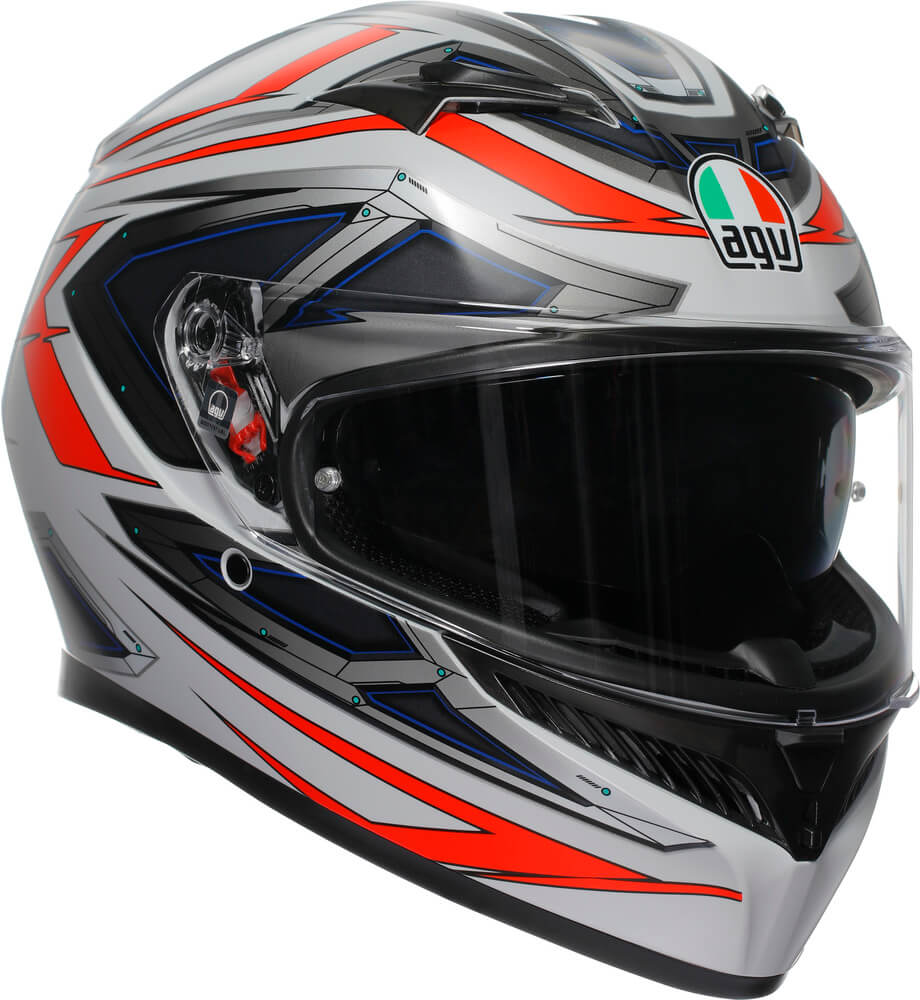 AGV K3 2023 Space Matt White/Red Fluo