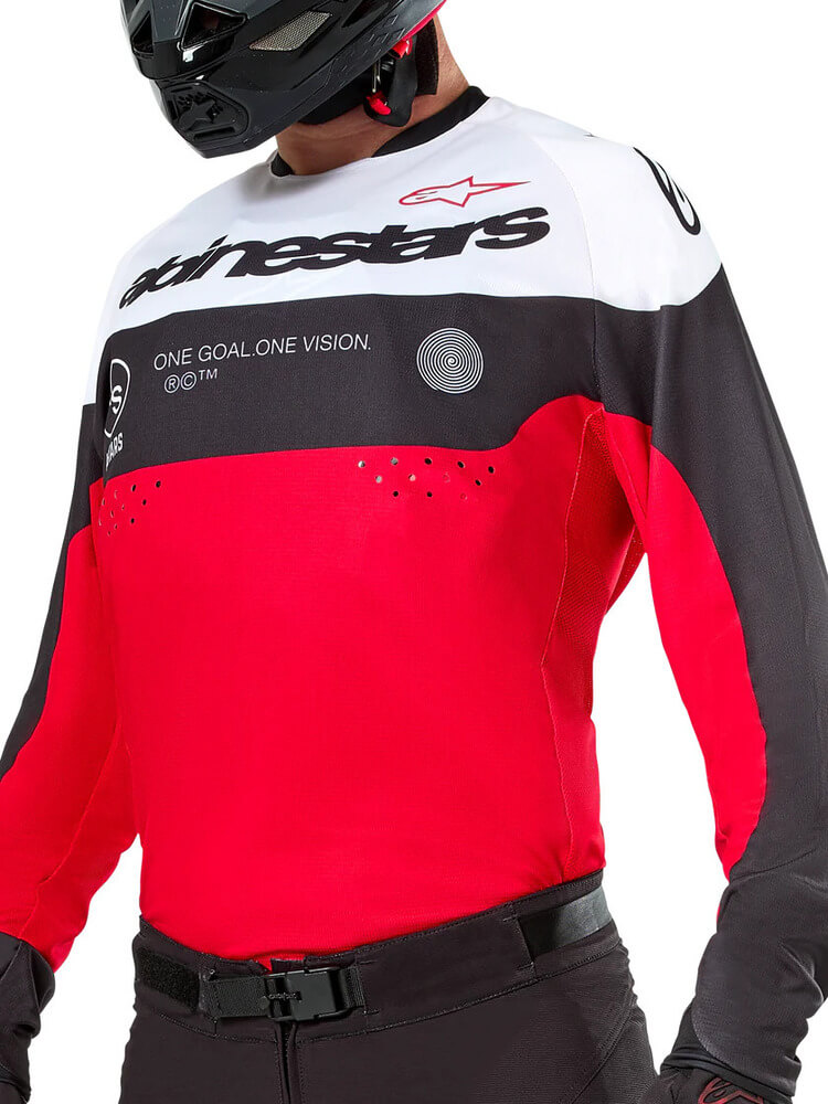 Alpinestars Pro-Dura Jersey Black Bright Red White 1342