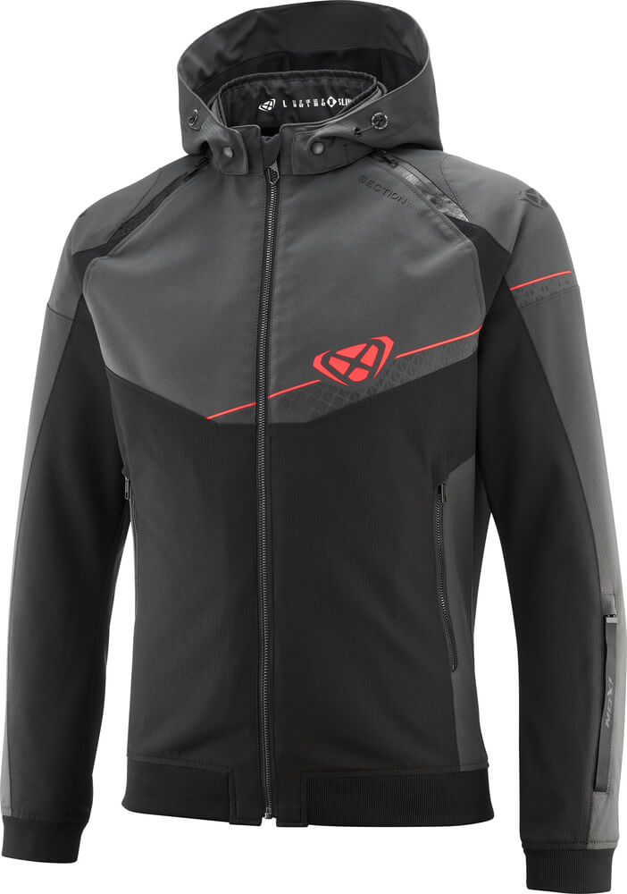 Ixon Section Jacket Black/Anthra/Bright Red 1154