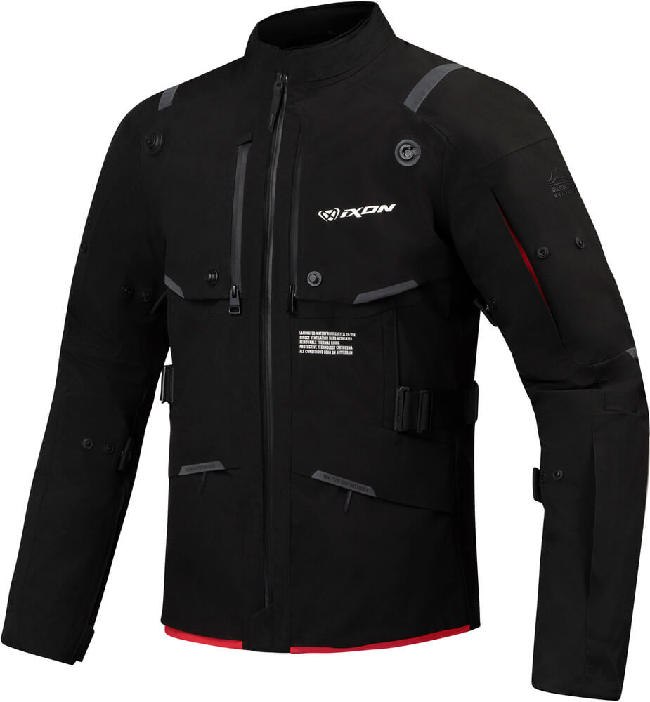 Ixon M-Skeid Parka Black/Bright Red 1117