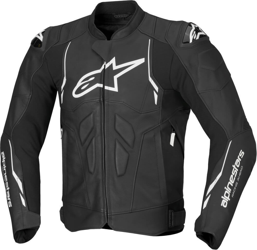 Alpinestars Dusk Leather Jacket Black/White 12