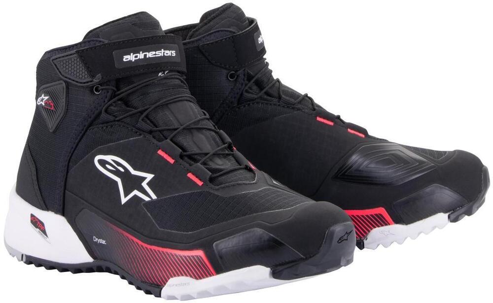 Alpinestars Cr-X Women'S Drystar Riding Shoes Black White Diva Pink 1832