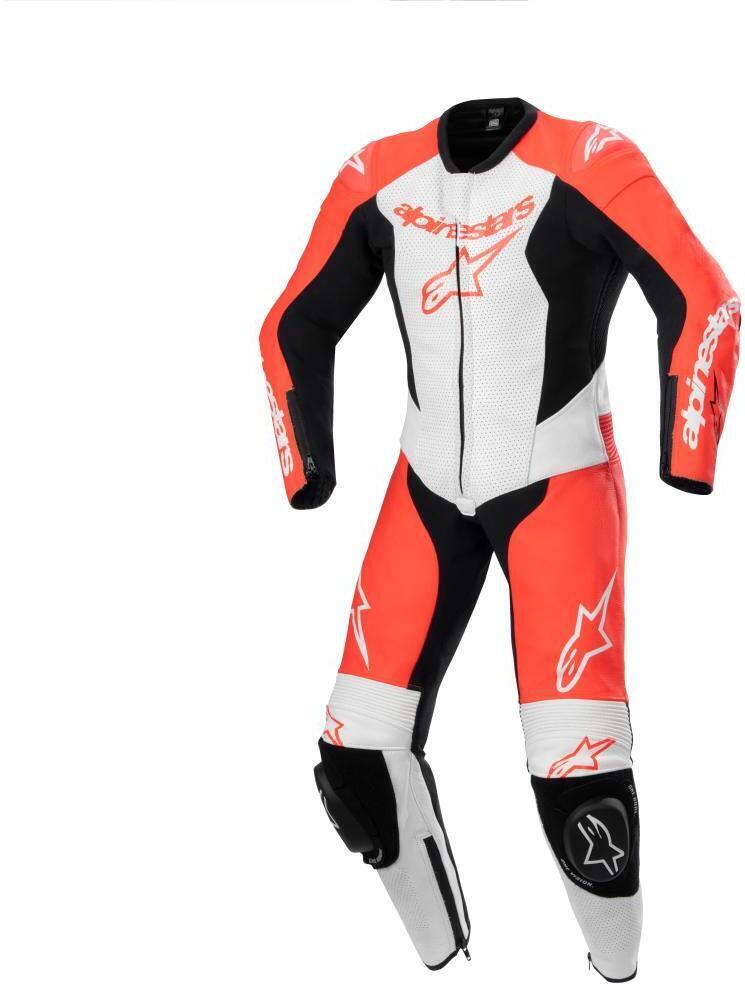 Alpinestars Youth Gp Plus V2 1Pc Leather Suit Red Fluo White Black 3022