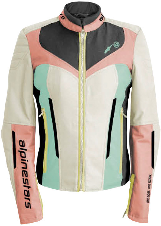 Alpinestars Isla Wr Women Jacket Ecru Coral Black Aqua 8024