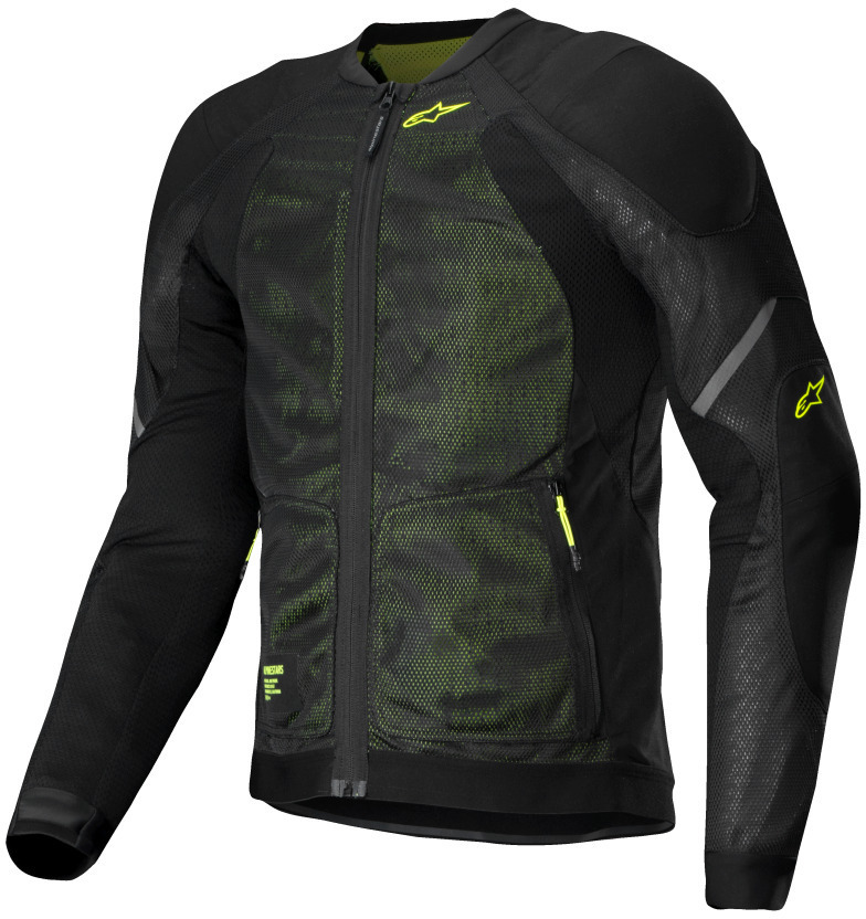 Alpinestars Troop-Air Jacket Black Yellow Fluo 168