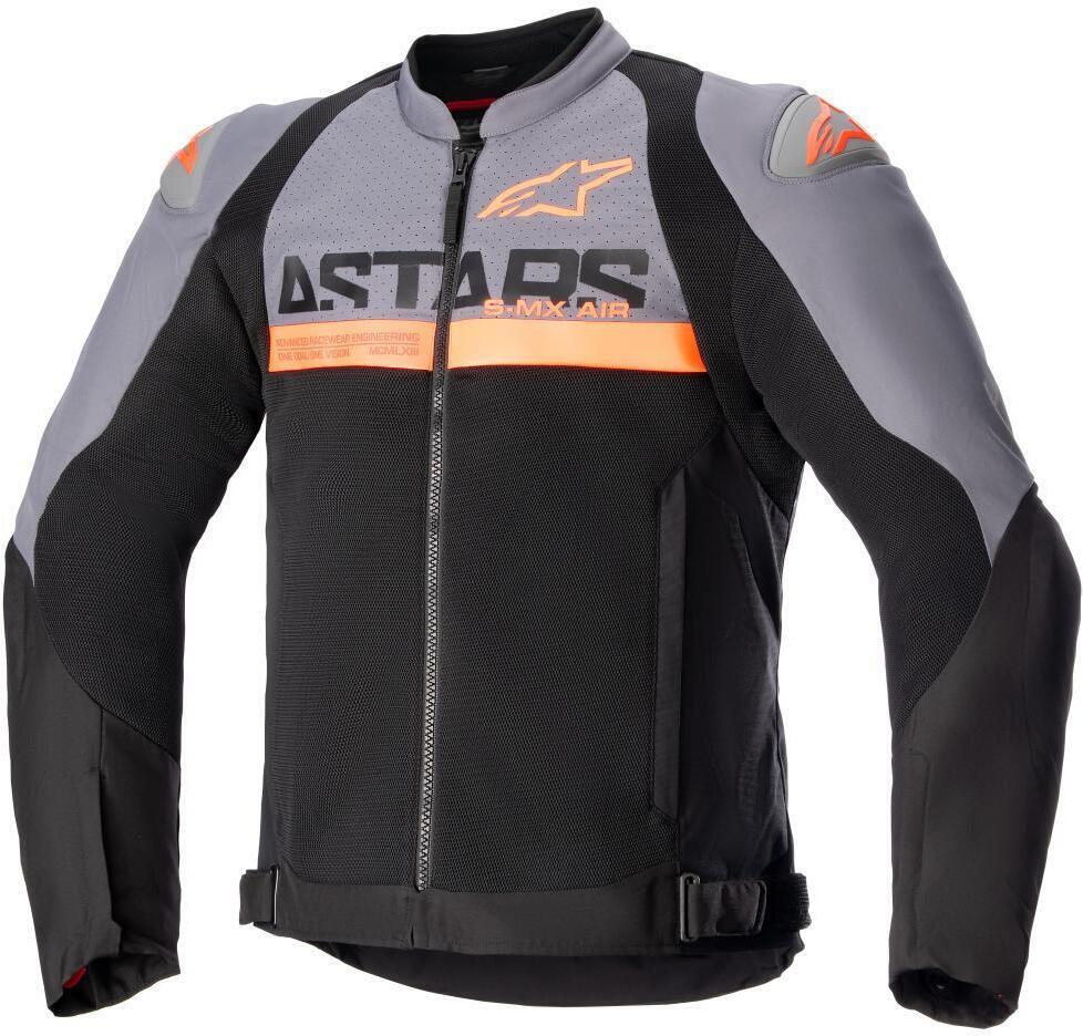 Alpinestars Smx Air Jacket Dark Gray Black Orange Fluo 914