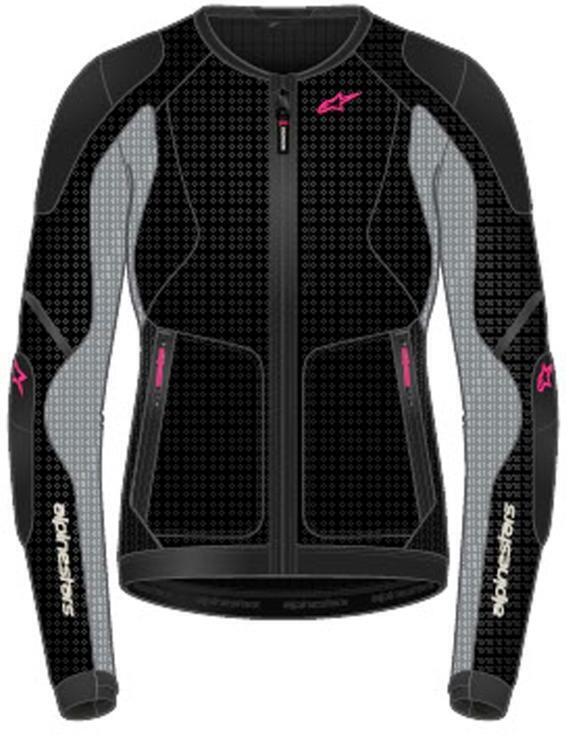 Alpinestars Stella Troop-Air Jacket Black Ash Gray Pink Fluo 1465