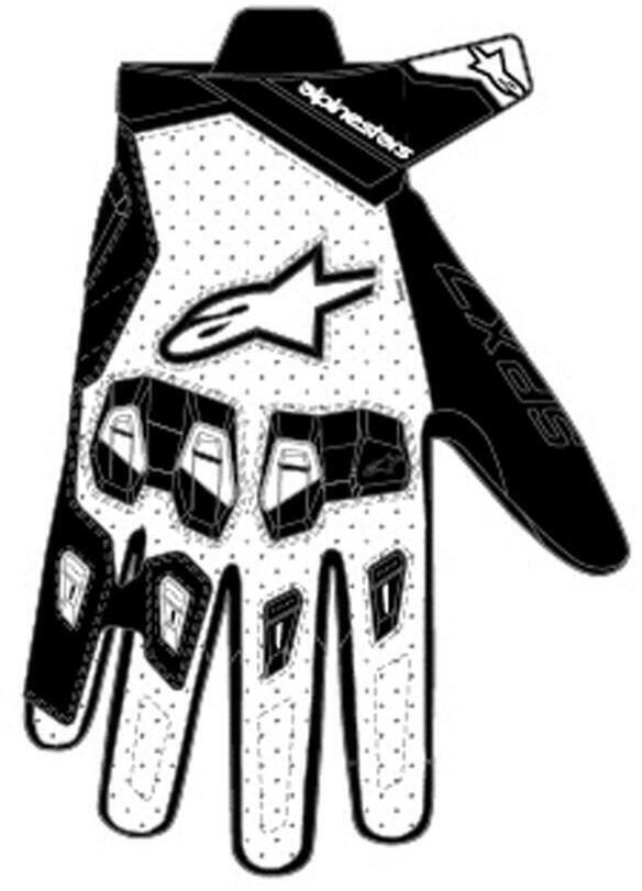 Alpinestars Sp X 7 Gloves White Black 21