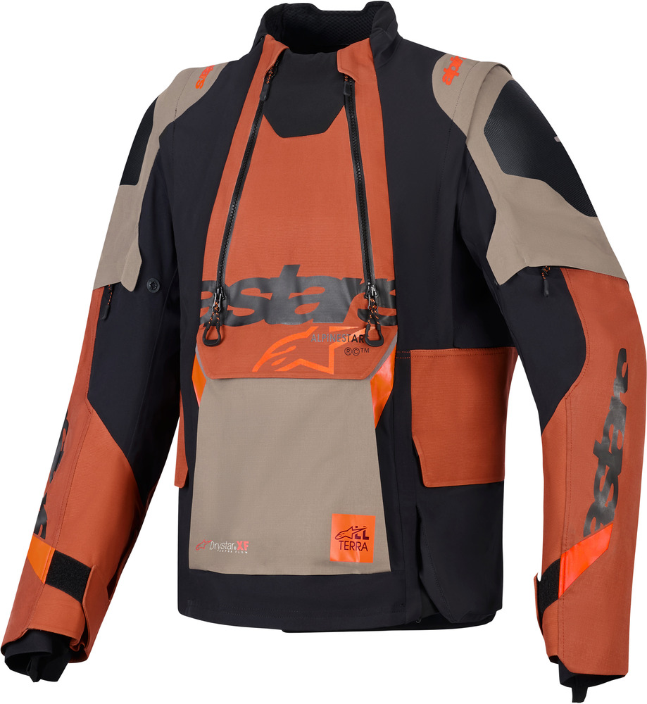Alpinestars Halo Pro Ds Xf Laminated Jacket Walnut Rust Black 9279