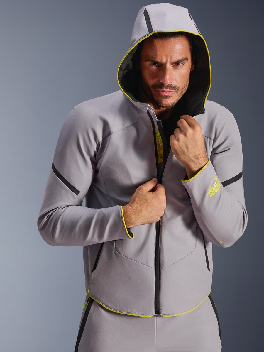 Alpinestars Aeroshell Wp Jacket Mid Gray Yellow Fluo 9116