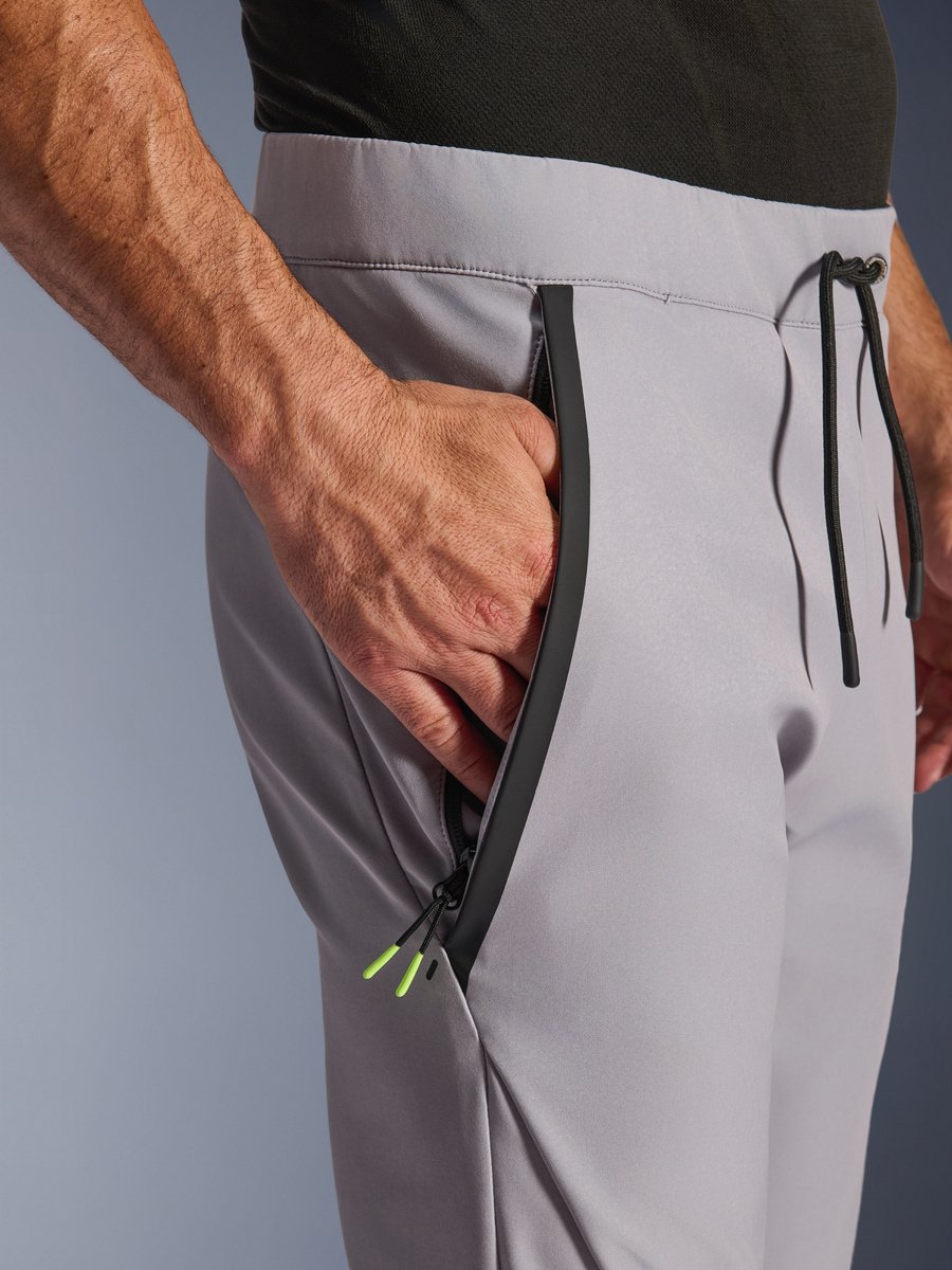 Alpinestars Aeroshell Trousers Mid Gray Yellow Fluo 9116