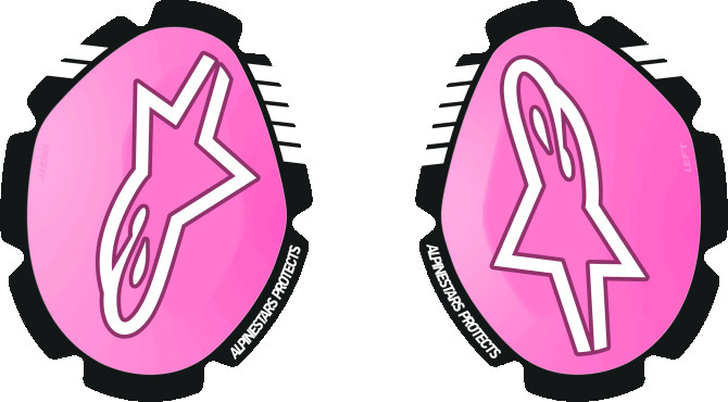 Alpinestars Gp Plus Knee Slider Pink Fluo White