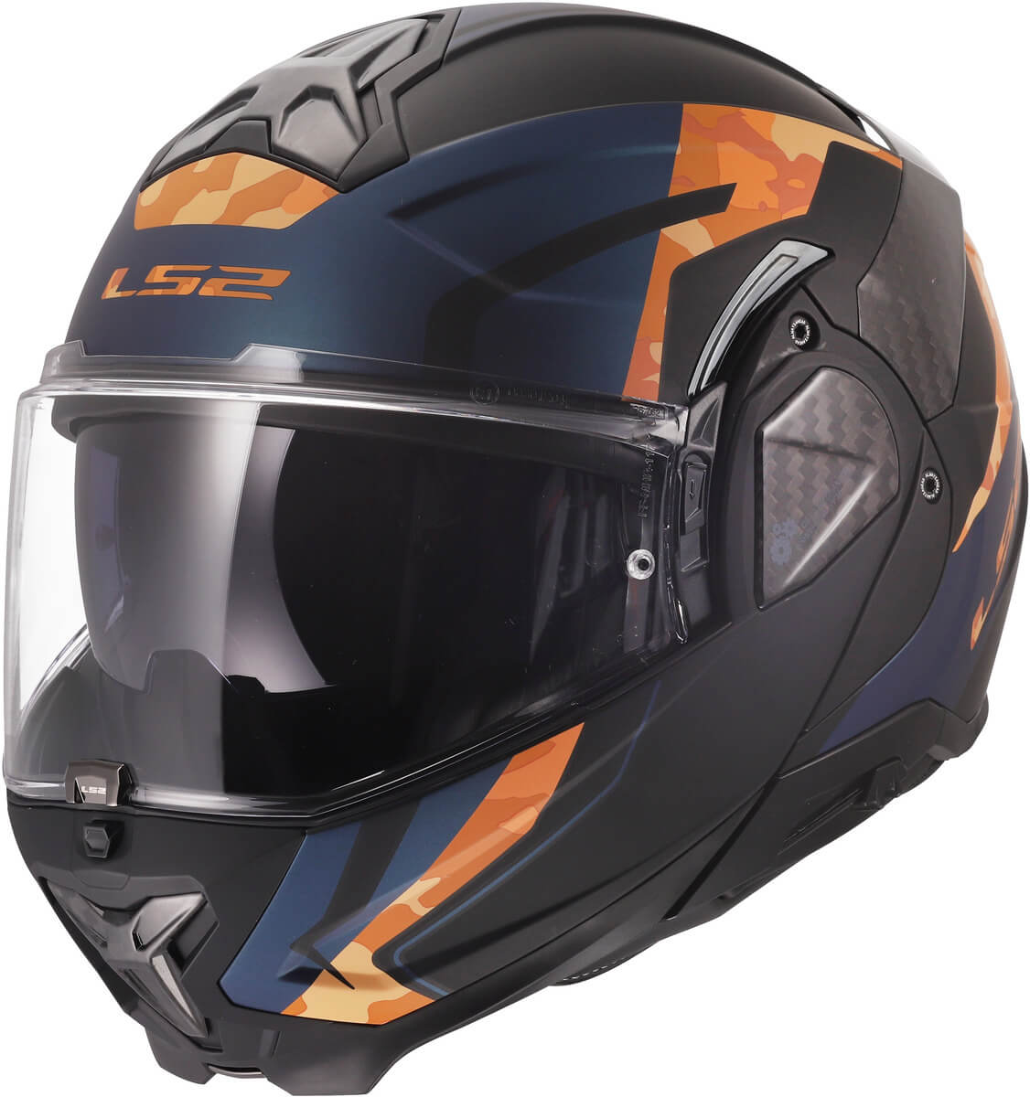 LS2 FF910 Advant II Glide Black Orange