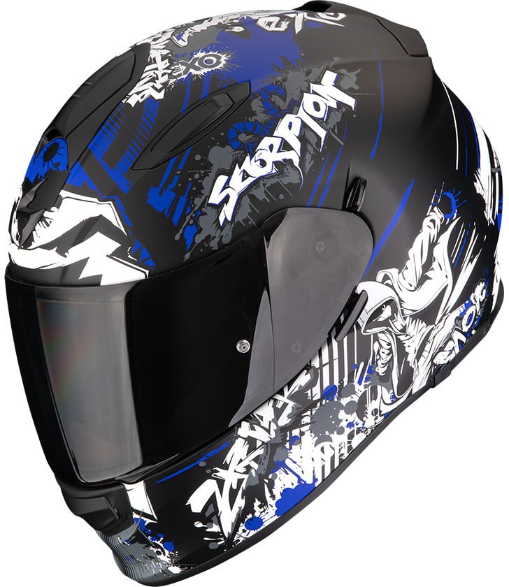 Scorpion EXO-491 Spector Matt Black/Blue