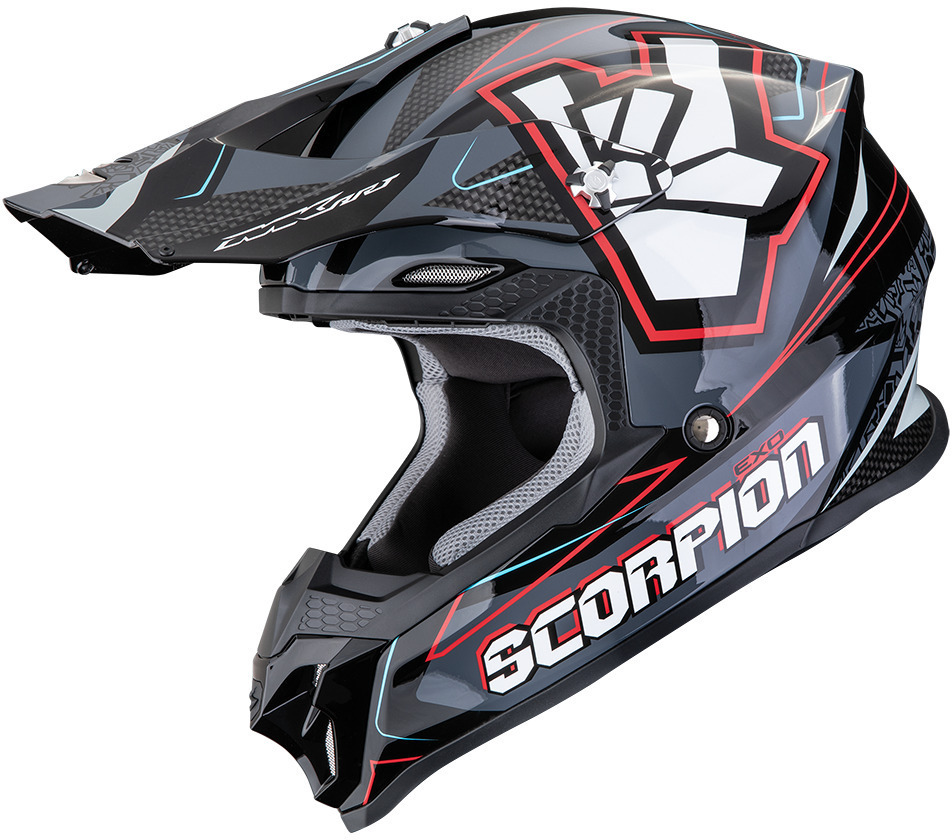 Scorpion VX-16 EVO AIR Lignes Black/Grey/Red