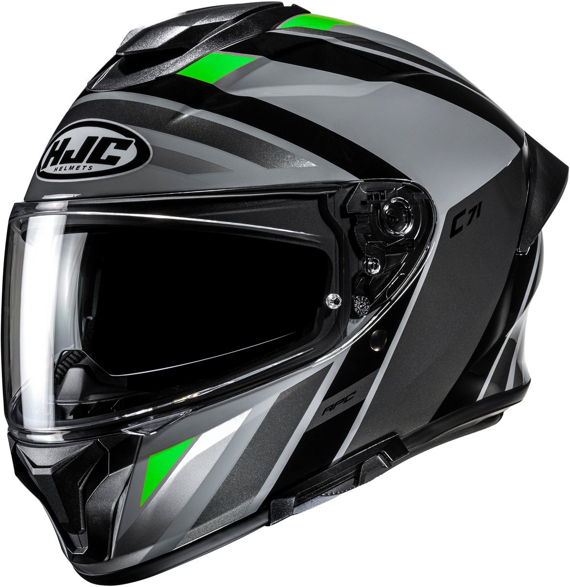HJC C71 Faber Black/Green 184