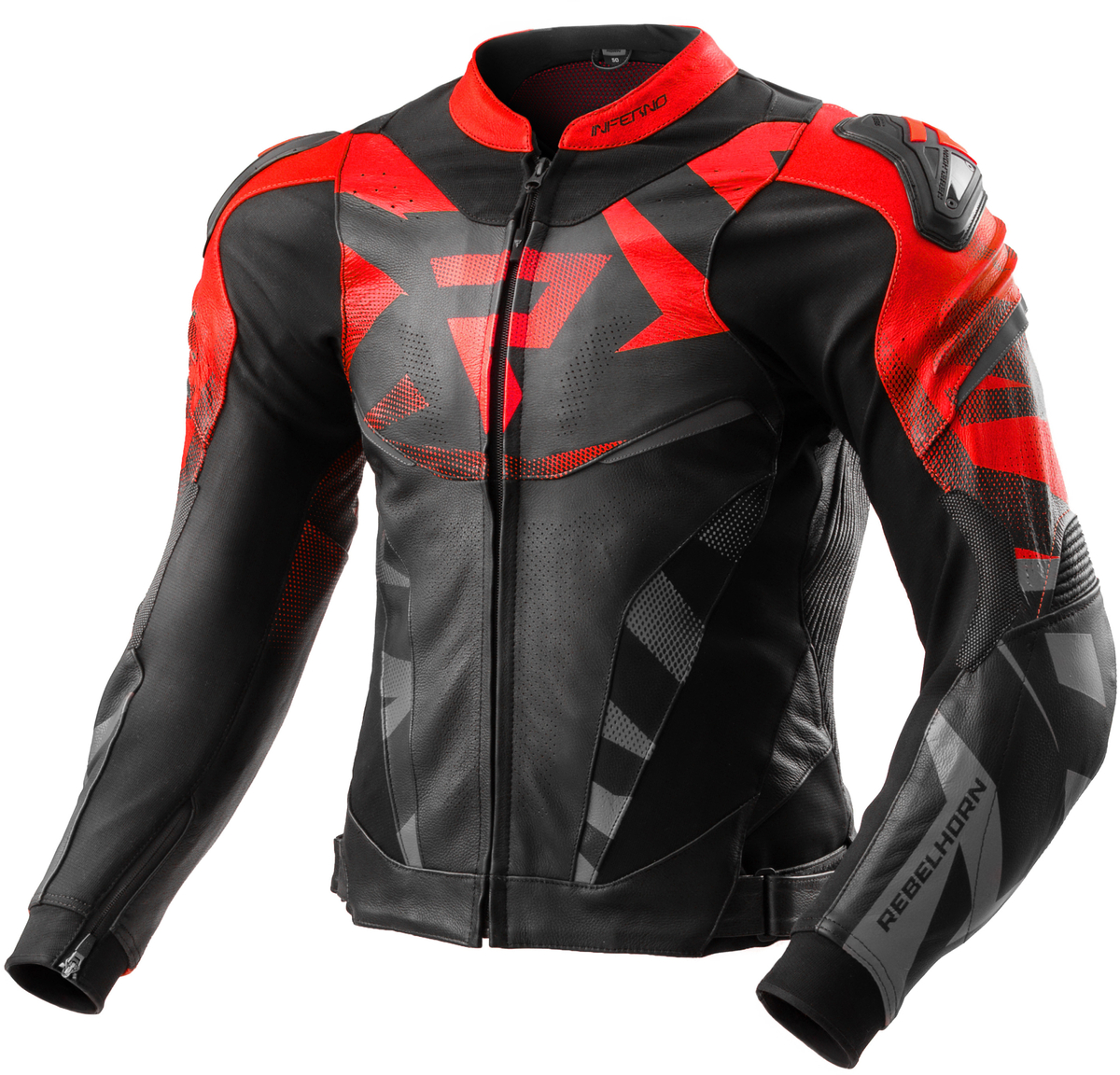 Rebelhorn Inferno Jacket Black/Fluo Red