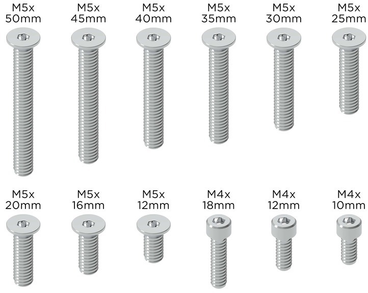 Quad Lock Replacement Screw Set