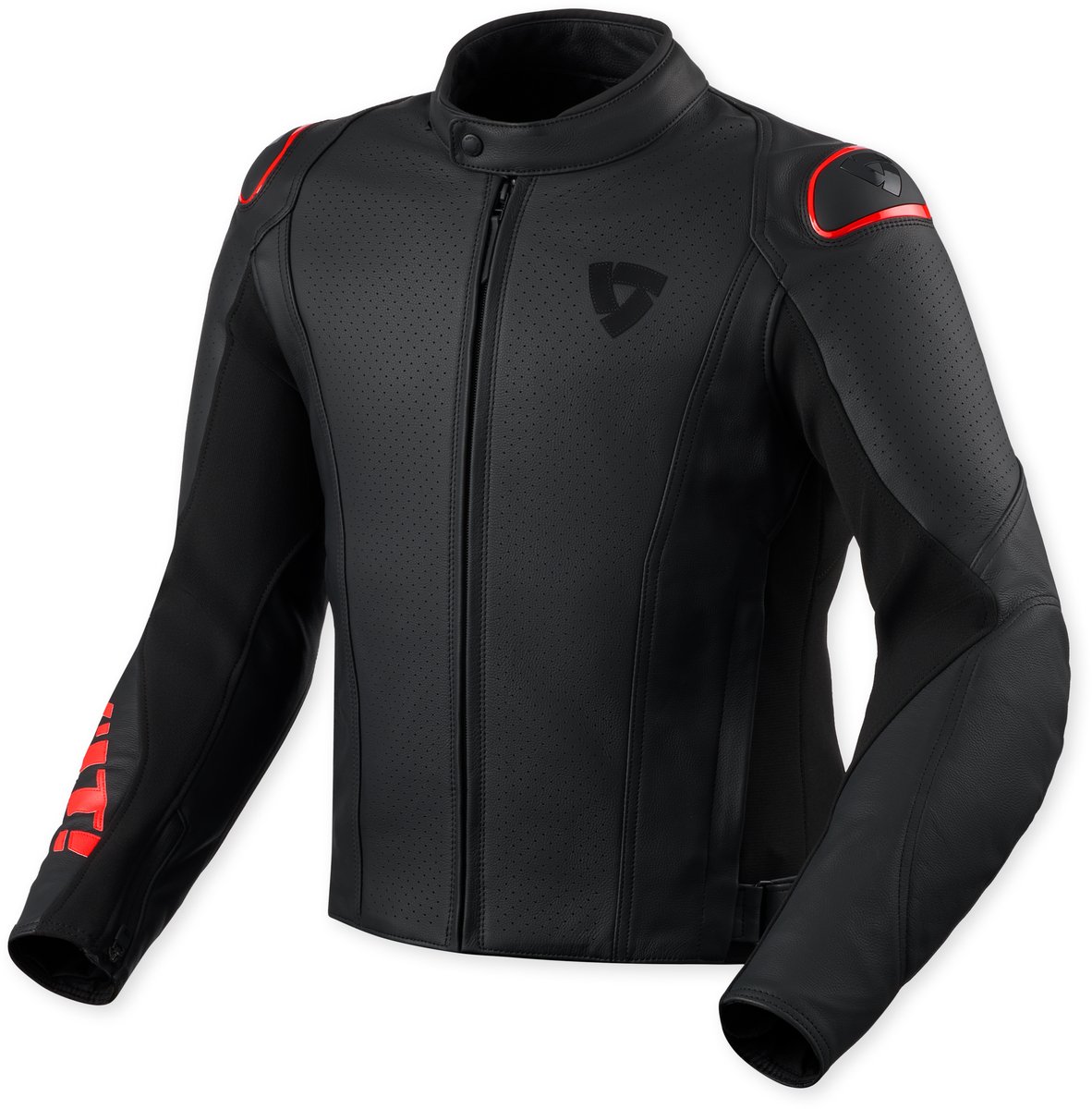 REV'IT Quadratic Jacket Black/Neon Red