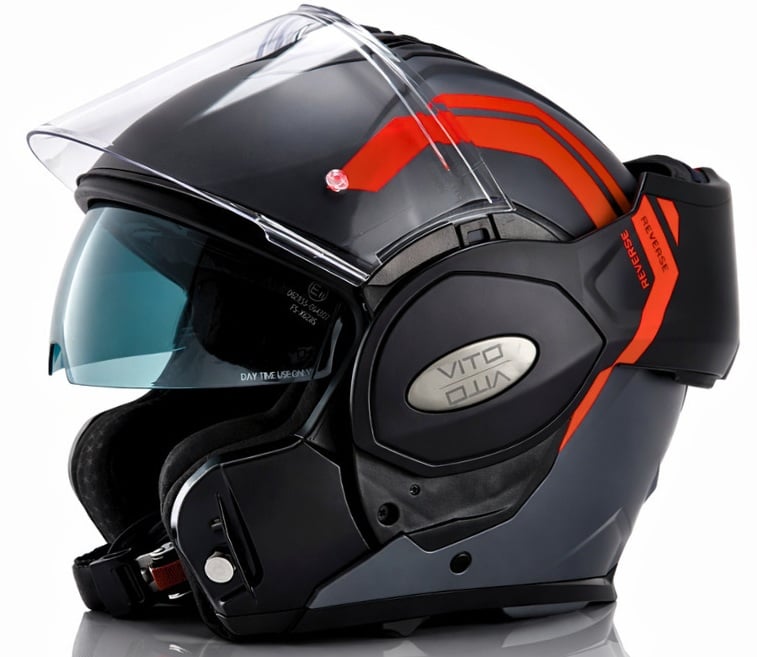 VITO Systeemhelm Reverse Grey/Orange