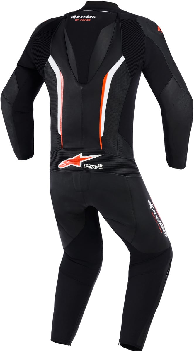 Alpinestars Gp Force V2 Leather Suit 1 Pc Black/White/Red Fluo