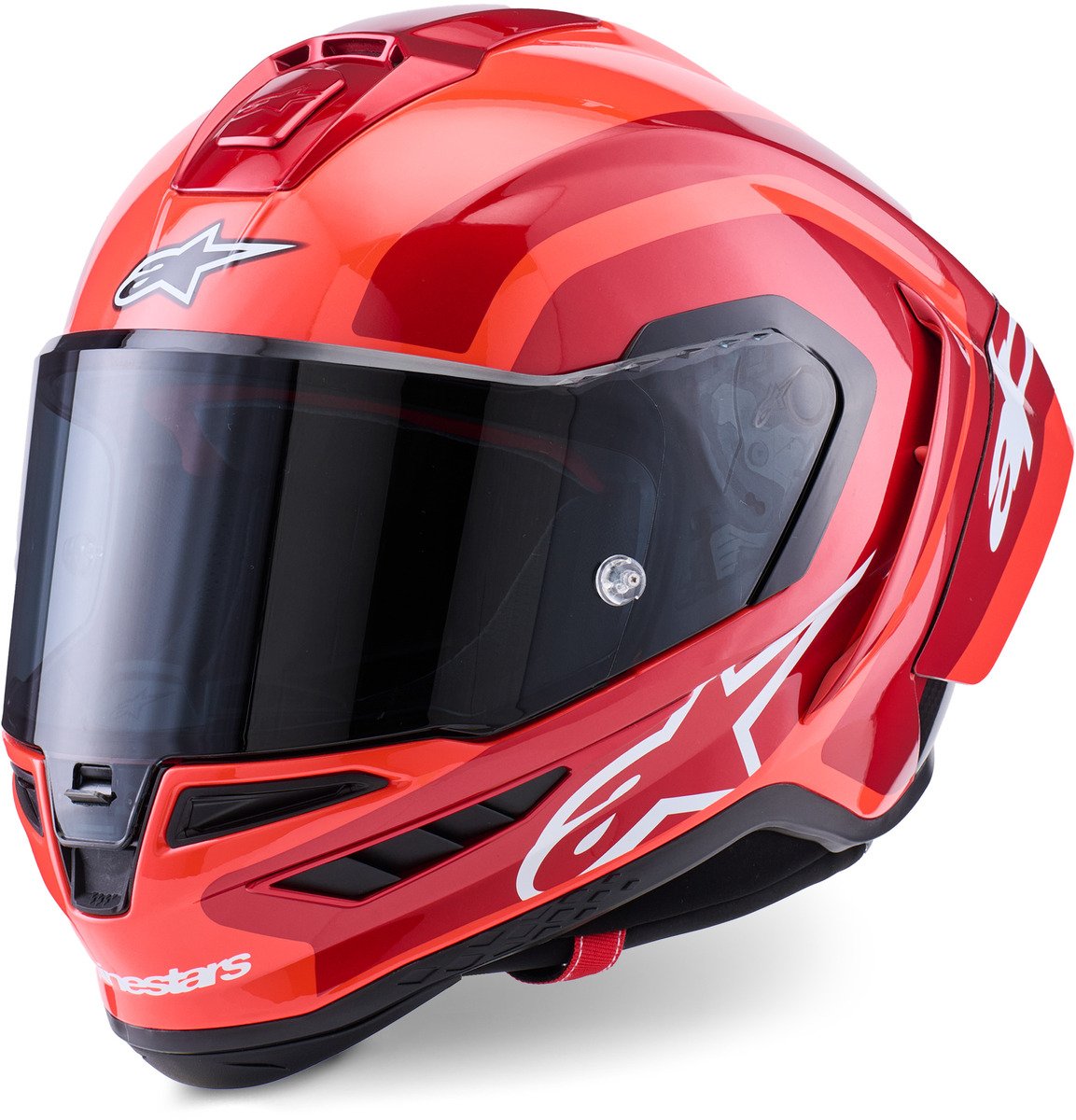 Alpinestars Supertech R10 Arius Black White Double Red Glossy