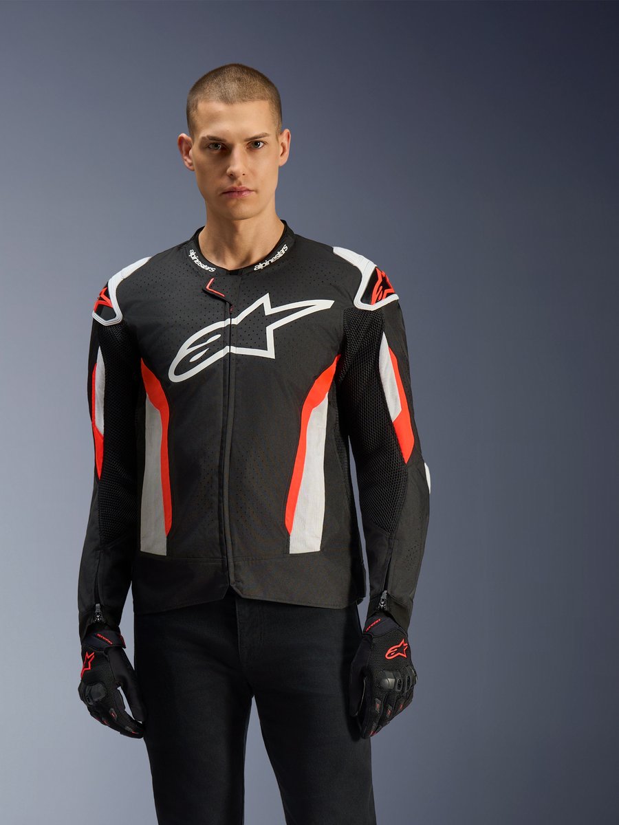 Alpinestars T-Gp Air Jacket Black/Red Fluo