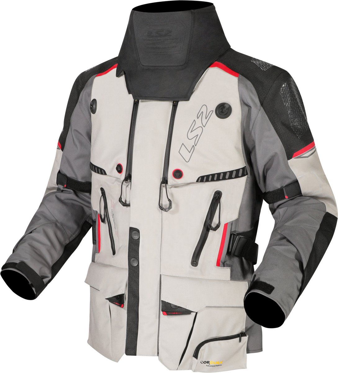 LS2 Apollo Jacket Grey/Black/Red