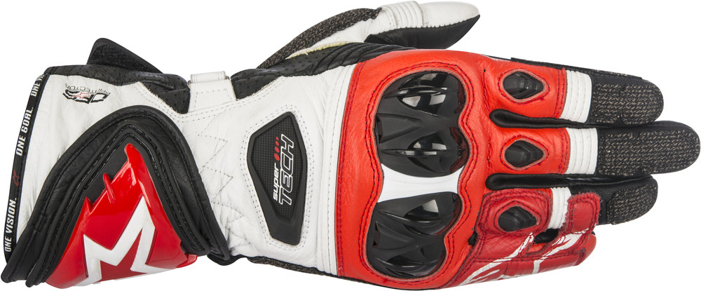 Alpinestars Supertech Gloves White & Red 123