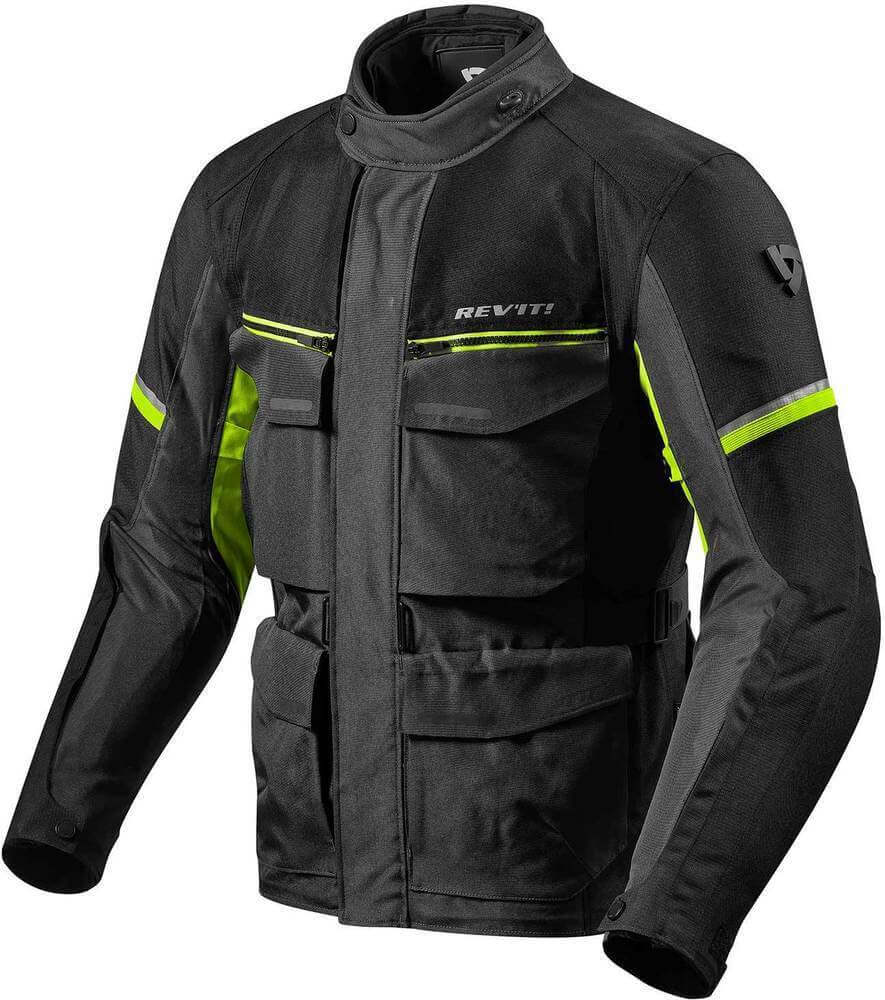 REV'IT Outback 3 Jacket Black/Neon Yellow