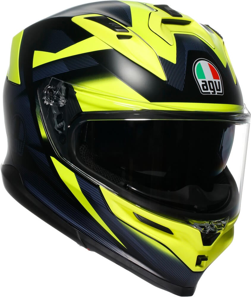 AGV K7 Glimpse Matt Black/Yellow Fluo