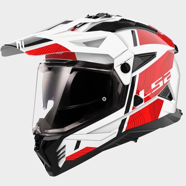 LS2 MX702 Pioneer II Hill White Red
